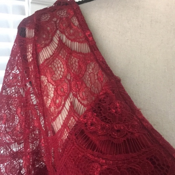 Jessica Simpson red lace dress - Picture 4 of 9